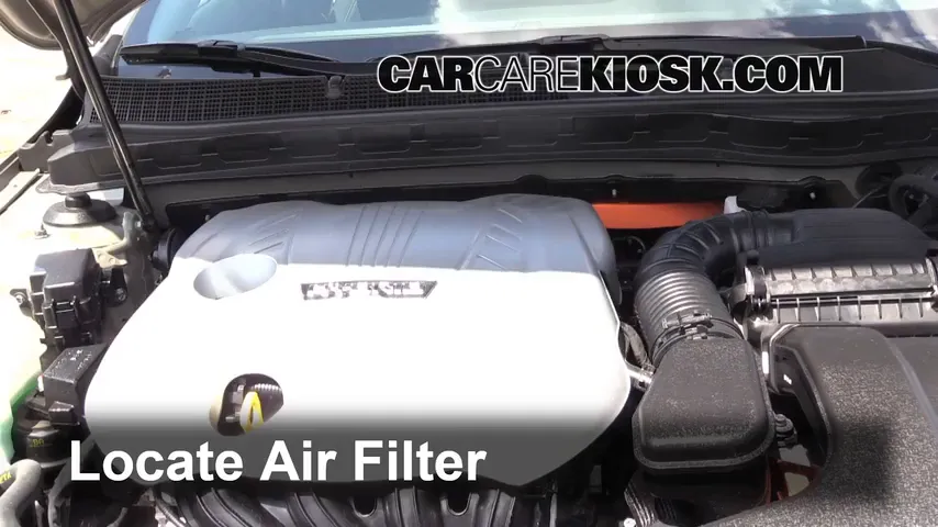 2012 Kia Optima Hybrid 2.4L 4 Cyl. Filtre à air (moteur) Changement